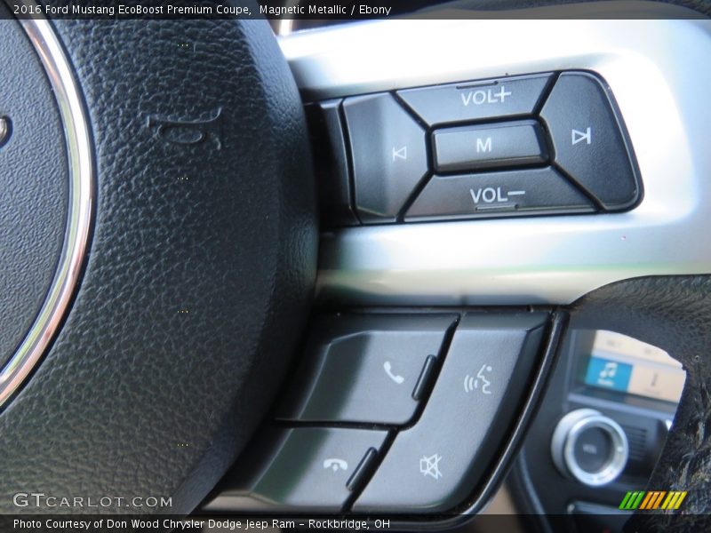 Magnetic Metallic / Ebony 2016 Ford Mustang EcoBoost Premium Coupe