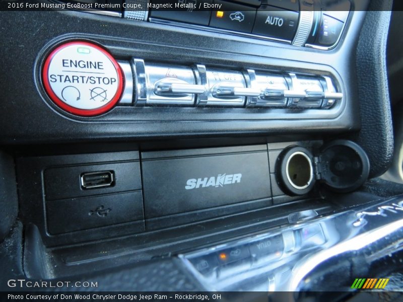 Magnetic Metallic / Ebony 2016 Ford Mustang EcoBoost Premium Coupe