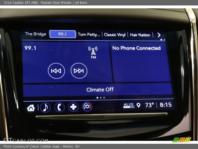 Radiant Silver Metallic / Jet Black 2019 Cadillac ATS AWD