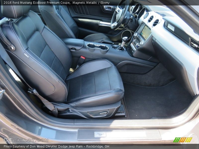 Magnetic Metallic / Ebony 2016 Ford Mustang EcoBoost Premium Coupe
