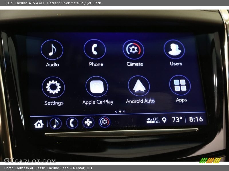 Radiant Silver Metallic / Jet Black 2019 Cadillac ATS AWD