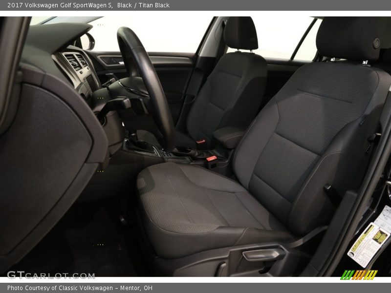 Black / Titan Black 2017 Volkswagen Golf SportWagen S
