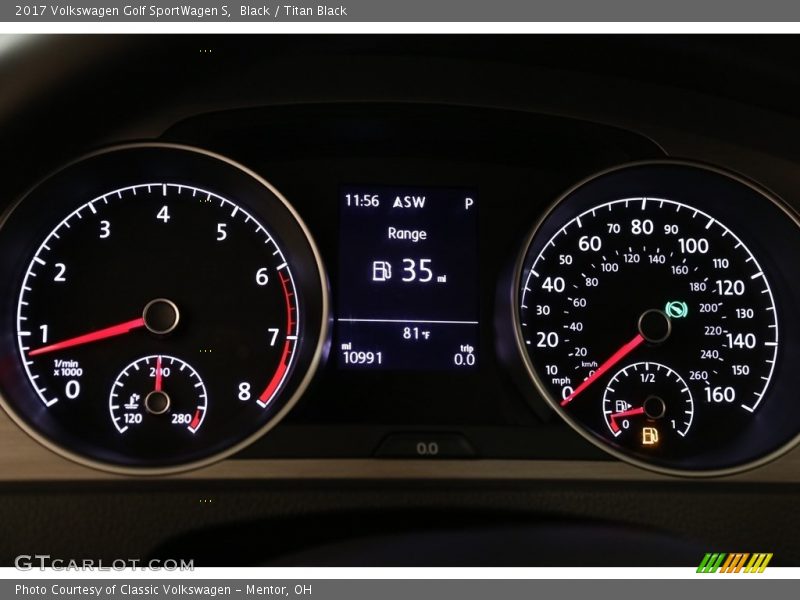  2017 Golf SportWagen S S Gauges