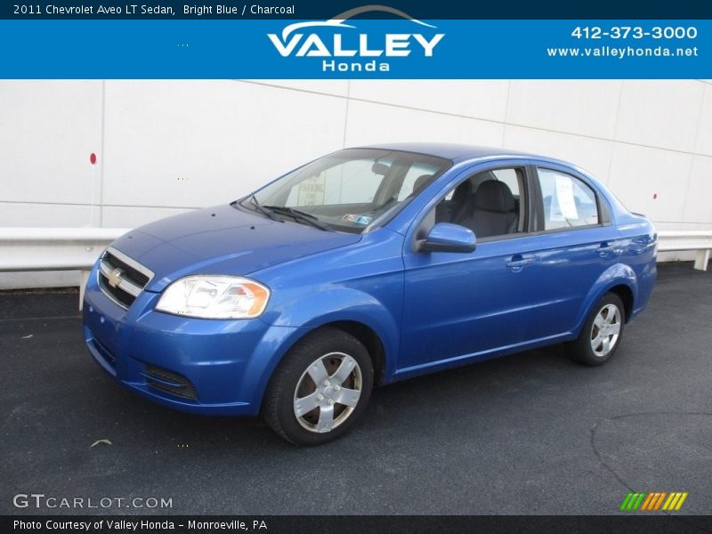 Bright Blue / Charcoal 2011 Chevrolet Aveo LT Sedan