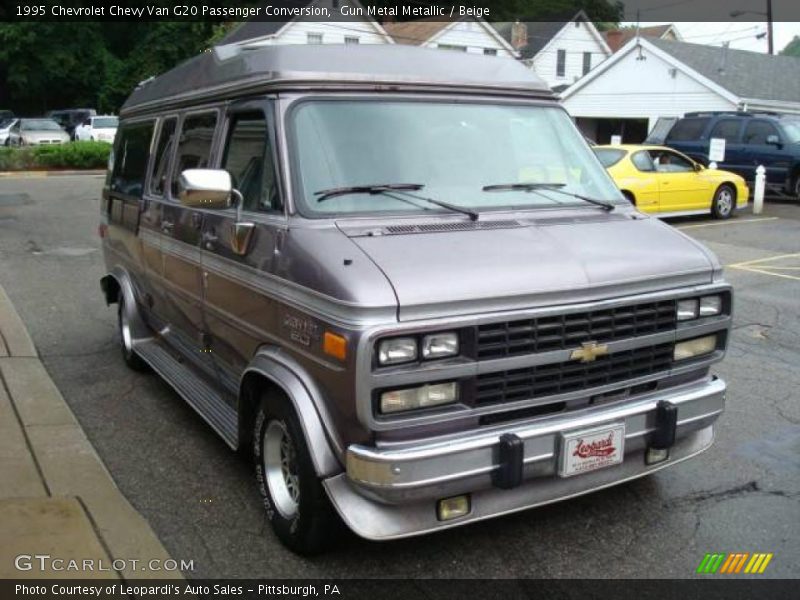 Gun Metal Metallic / Beige 1995 Chevrolet Chevy Van G20 Passenger Conversion