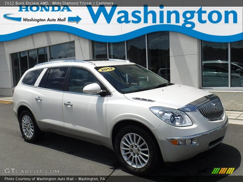 White Diamond Tricoat / Cashmere 2012 Buick Enclave AWD