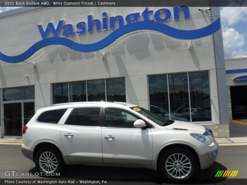 White Diamond Tricoat / Cashmere 2012 Buick Enclave AWD