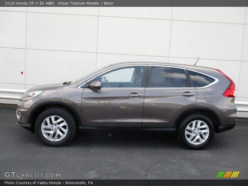 Urban Titanium Metallic / Black 2016 Honda CR-V EX AWD