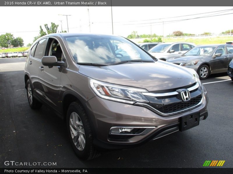 Urban Titanium Metallic / Black 2016 Honda CR-V EX AWD