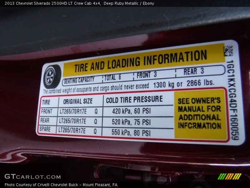 Deep Ruby Metallic / Ebony 2013 Chevrolet Silverado 2500HD LT Crew Cab 4x4