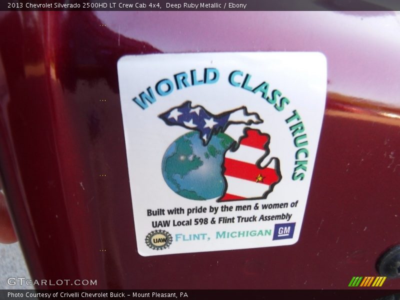 Deep Ruby Metallic / Ebony 2013 Chevrolet Silverado 2500HD LT Crew Cab 4x4