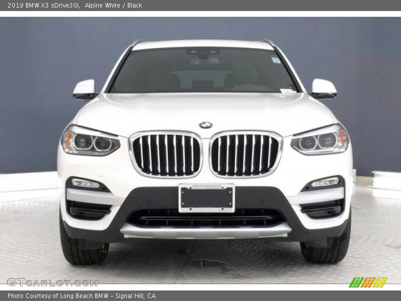 Alpine White / Black 2019 BMW X3 sDrive30i