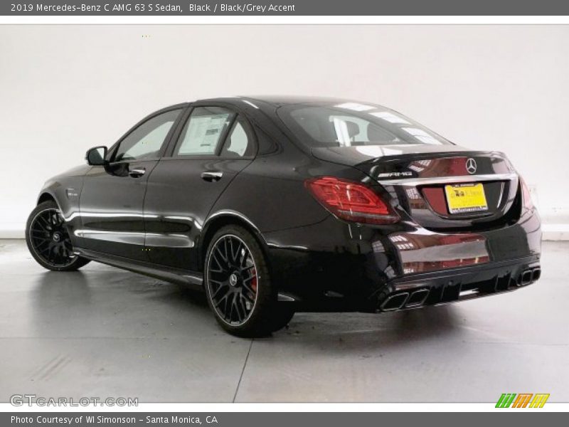 Black / Black/Grey Accent 2019 Mercedes-Benz C AMG 63 S Sedan