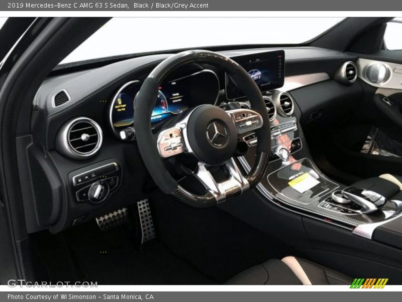 Black / Black/Grey Accent 2019 Mercedes-Benz C AMG 63 S Sedan