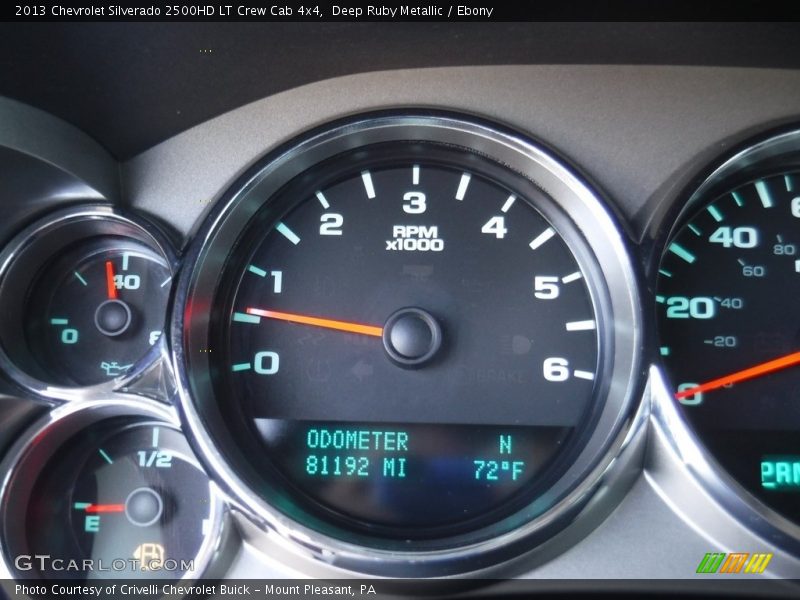 Deep Ruby Metallic / Ebony 2013 Chevrolet Silverado 2500HD LT Crew Cab 4x4