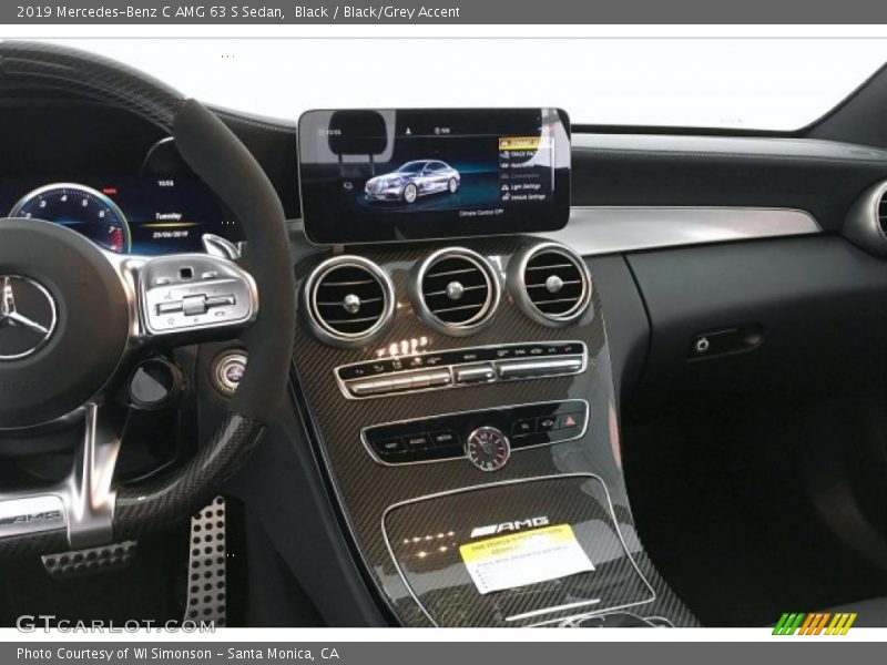 Black / Black/Grey Accent 2019 Mercedes-Benz C AMG 63 S Sedan