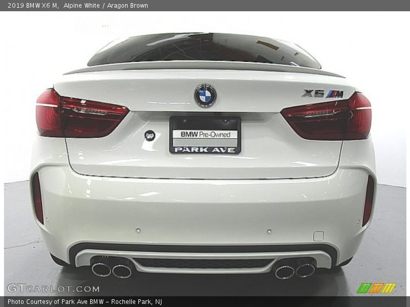 Alpine White / Aragon Brown 2019 BMW X6 M