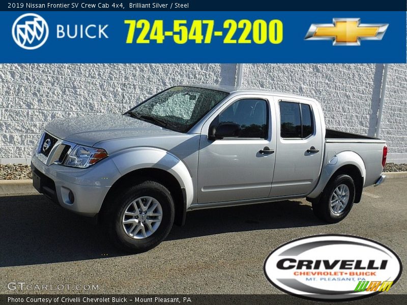 Brilliant Silver / Steel 2019 Nissan Frontier SV Crew Cab 4x4