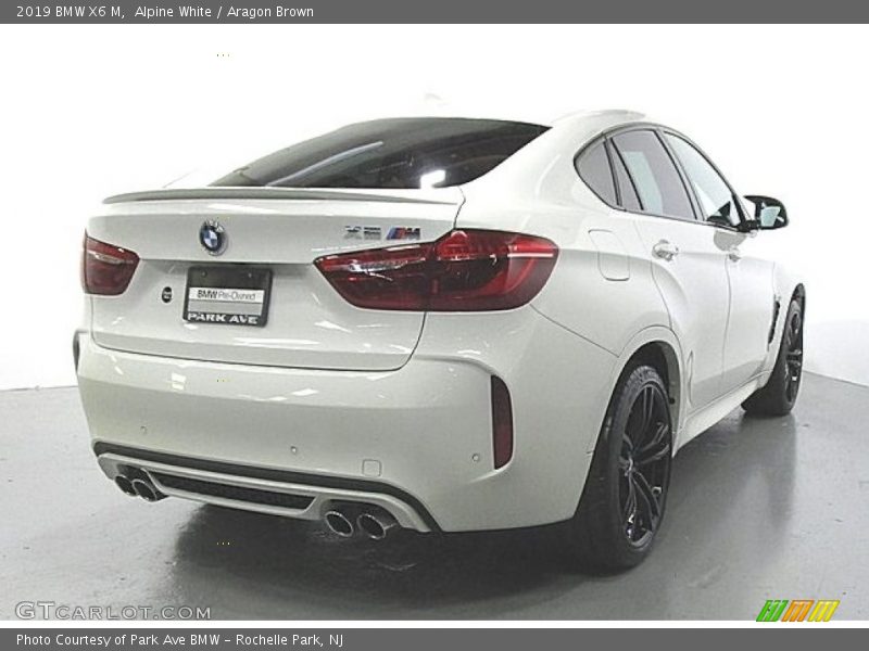 Alpine White / Aragon Brown 2019 BMW X6 M