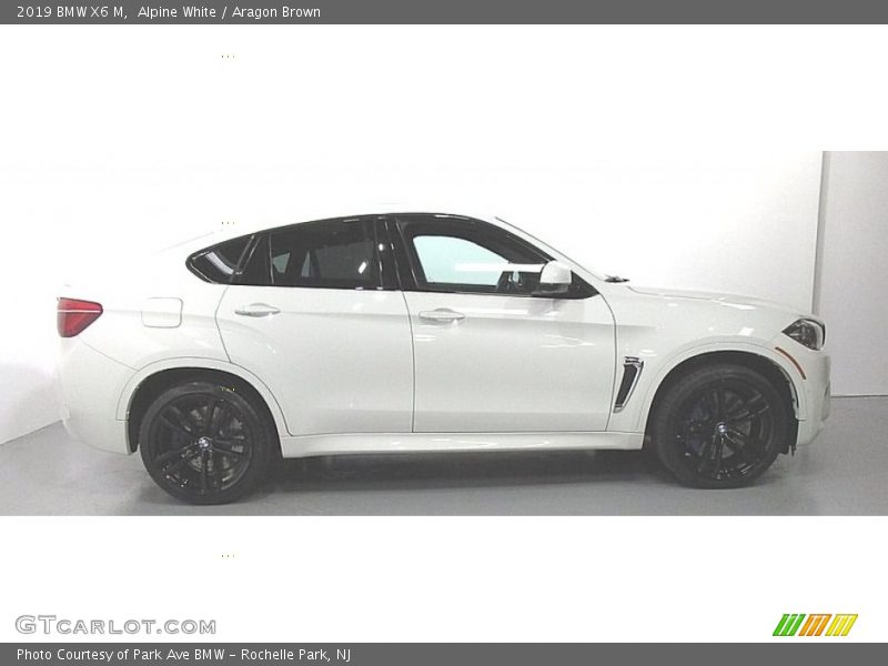 Alpine White / Aragon Brown 2019 BMW X6 M