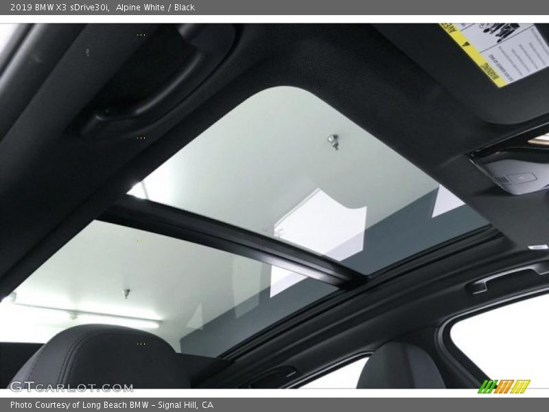 Alpine White / Black 2019 BMW X3 sDrive30i