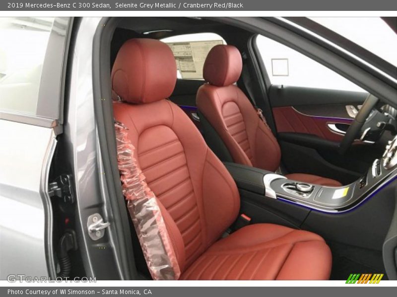 Selenite Grey Metallic / Cranberry Red/Black 2019 Mercedes-Benz C 300 Sedan