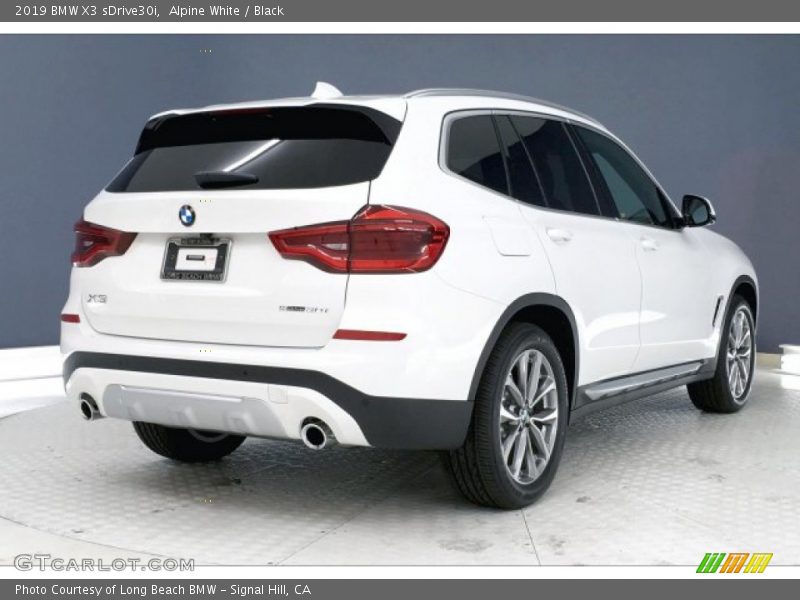 Alpine White / Black 2019 BMW X3 sDrive30i