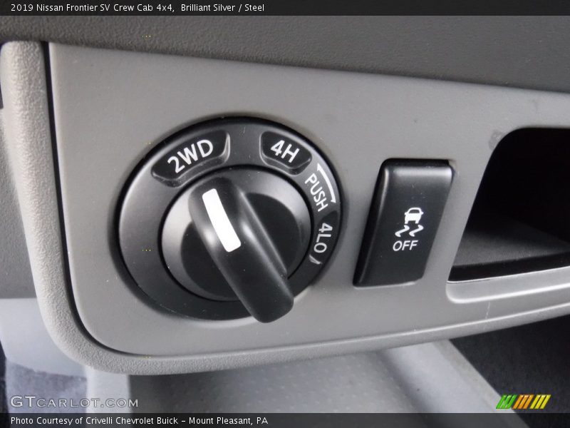 Controls of 2019 Frontier SV Crew Cab 4x4
