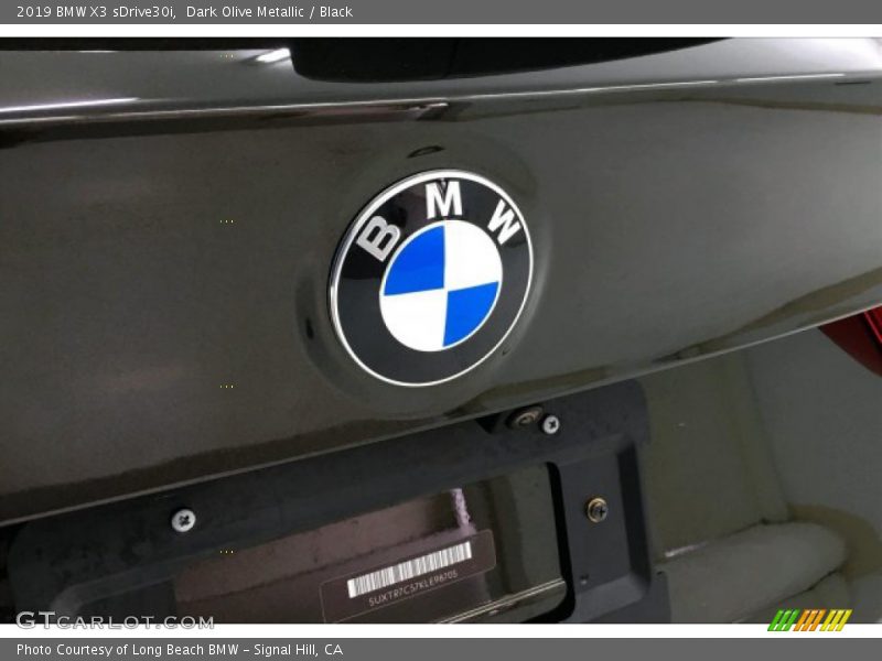 Dark Olive Metallic / Black 2019 BMW X3 sDrive30i