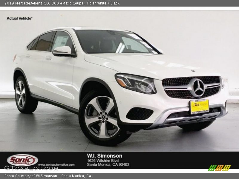 Polar White / Black 2019 Mercedes-Benz GLC 300 4Matic Coupe