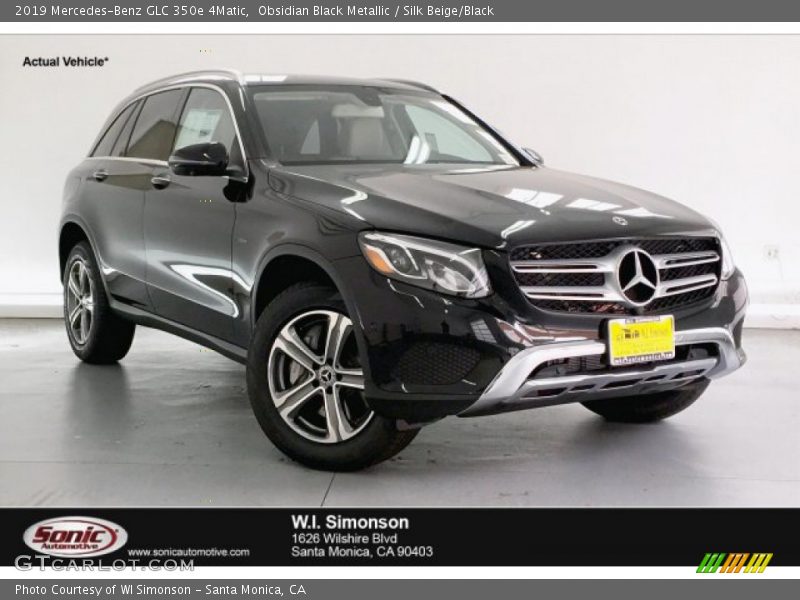 Obsidian Black Metallic / Silk Beige/Black 2019 Mercedes-Benz GLC 350e 4Matic