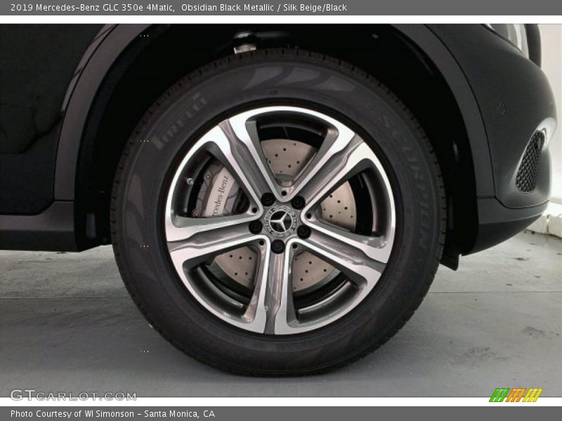 Obsidian Black Metallic / Silk Beige/Black 2019 Mercedes-Benz GLC 350e 4Matic