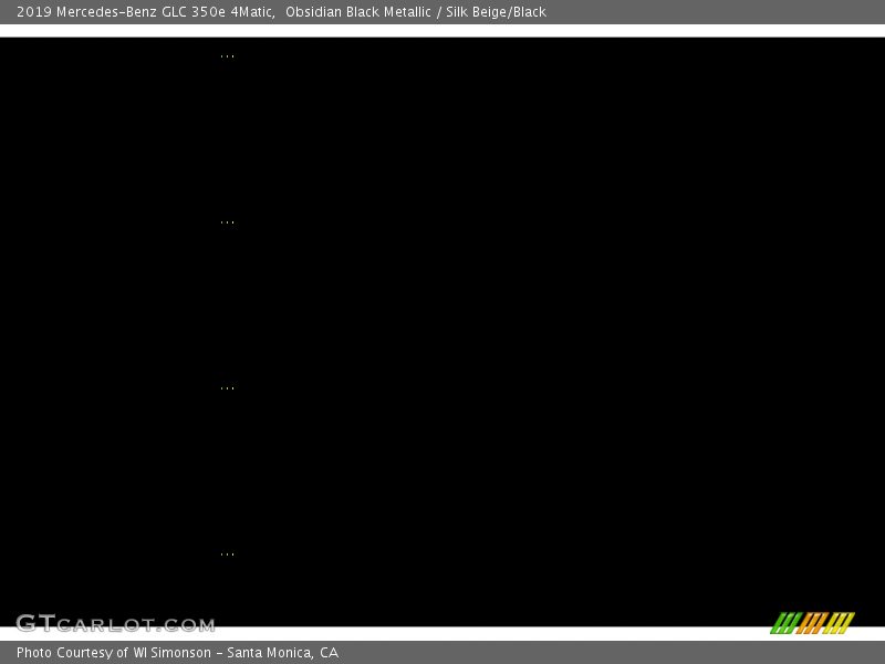 Obsidian Black Metallic / Silk Beige/Black 2019 Mercedes-Benz GLC 350e 4Matic