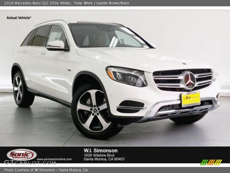 Polar White / Saddle Brown/Black 2019 Mercedes-Benz GLC 350e 4Matic