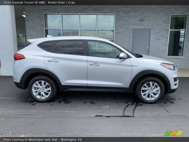 Molten Silver / Gray 2019 Hyundai Tucson SE AWD