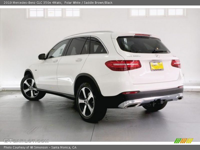 Polar White / Saddle Brown/Black 2019 Mercedes-Benz GLC 350e 4Matic