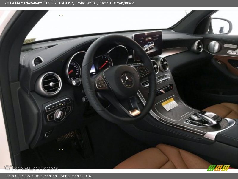 Polar White / Saddle Brown/Black 2019 Mercedes-Benz GLC 350e 4Matic