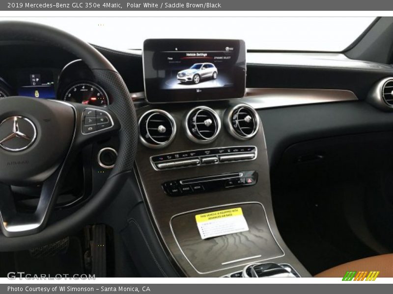 Polar White / Saddle Brown/Black 2019 Mercedes-Benz GLC 350e 4Matic