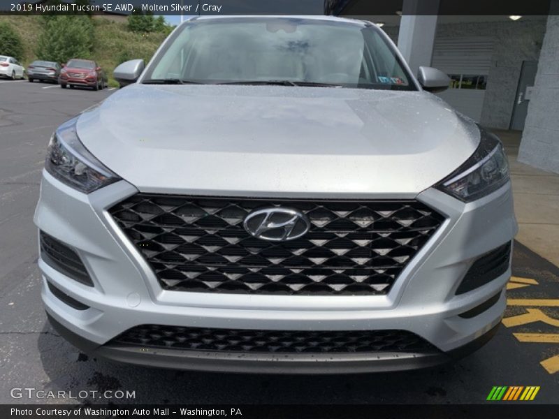 Molten Silver / Gray 2019 Hyundai Tucson SE AWD