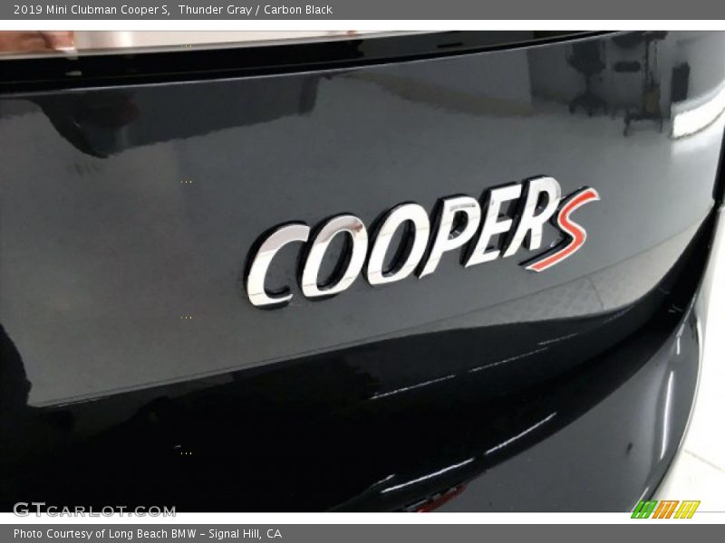 Thunder Gray / Carbon Black 2019 Mini Clubman Cooper S