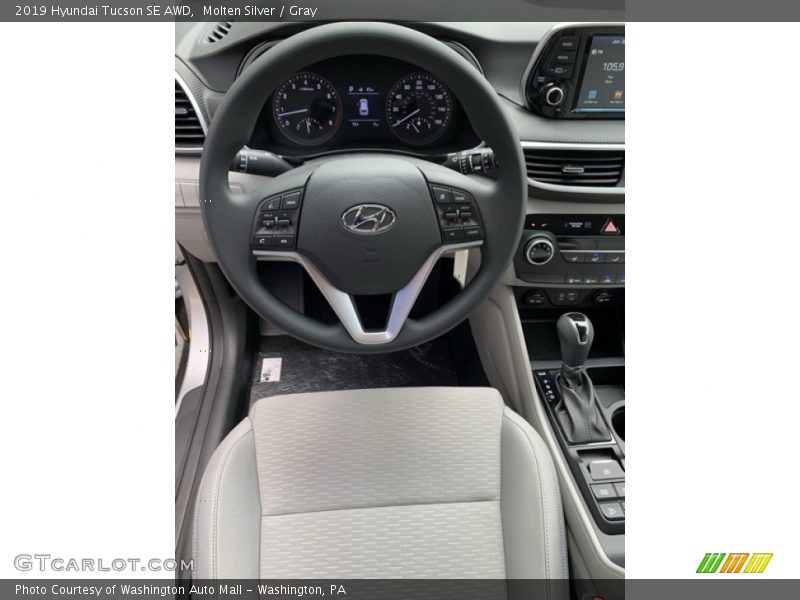 Molten Silver / Gray 2019 Hyundai Tucson SE AWD