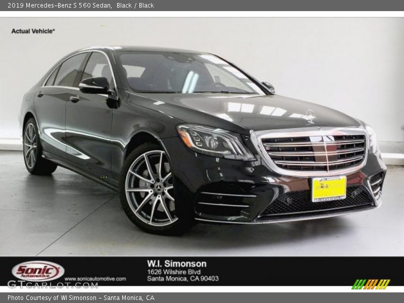 Black / Black 2019 Mercedes-Benz S 560 Sedan