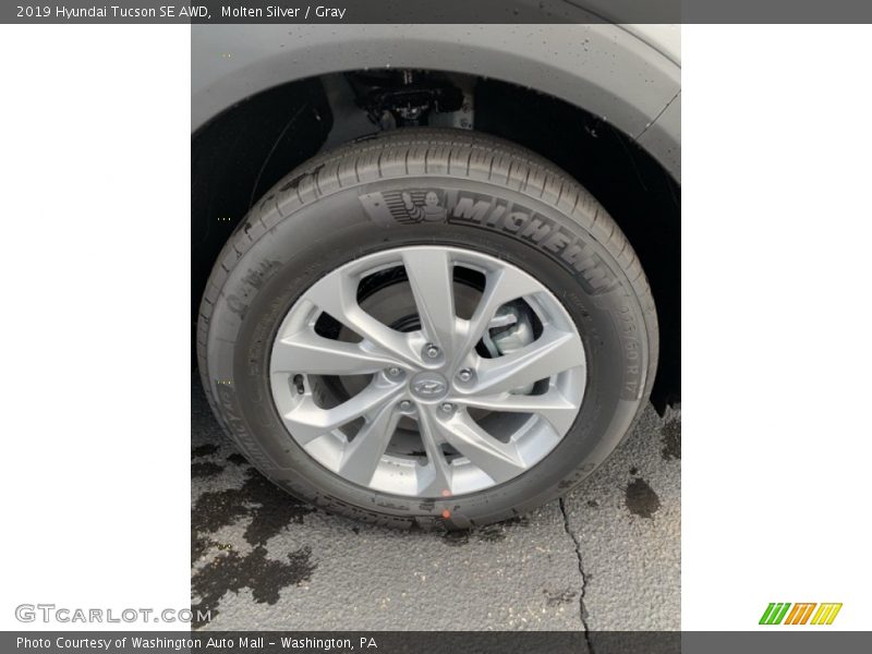Molten Silver / Gray 2019 Hyundai Tucson SE AWD
