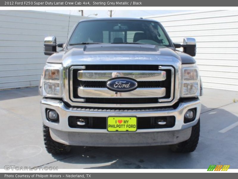 Sterling Grey Metallic / Black 2012 Ford F250 Super Duty Lariat Crew Cab 4x4