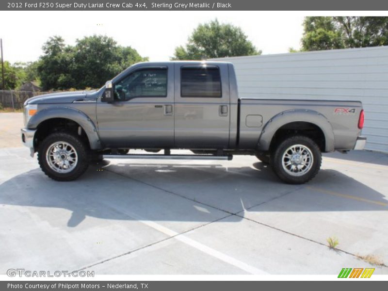 Sterling Grey Metallic / Black 2012 Ford F250 Super Duty Lariat Crew Cab 4x4