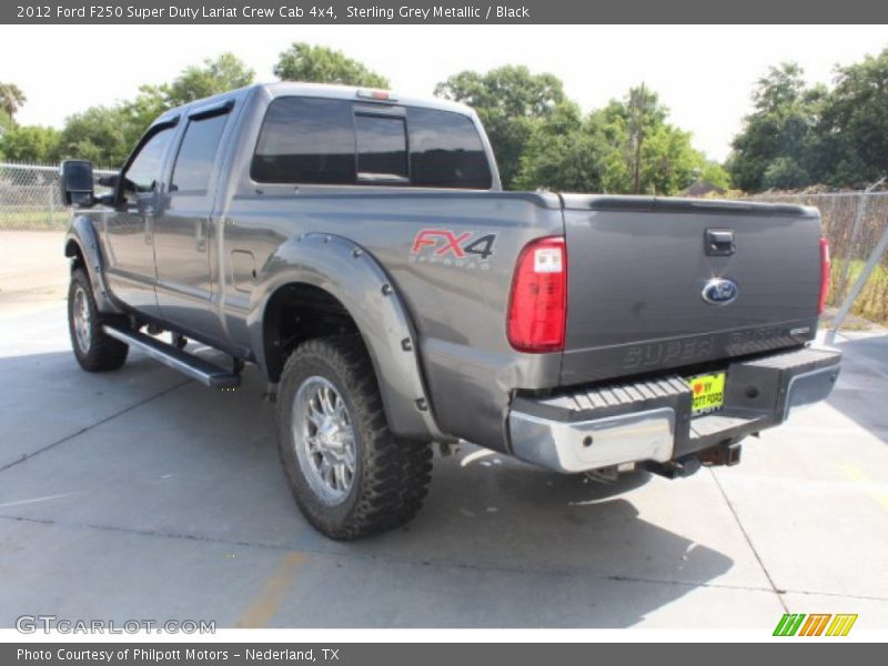 Sterling Grey Metallic / Black 2012 Ford F250 Super Duty Lariat Crew Cab 4x4