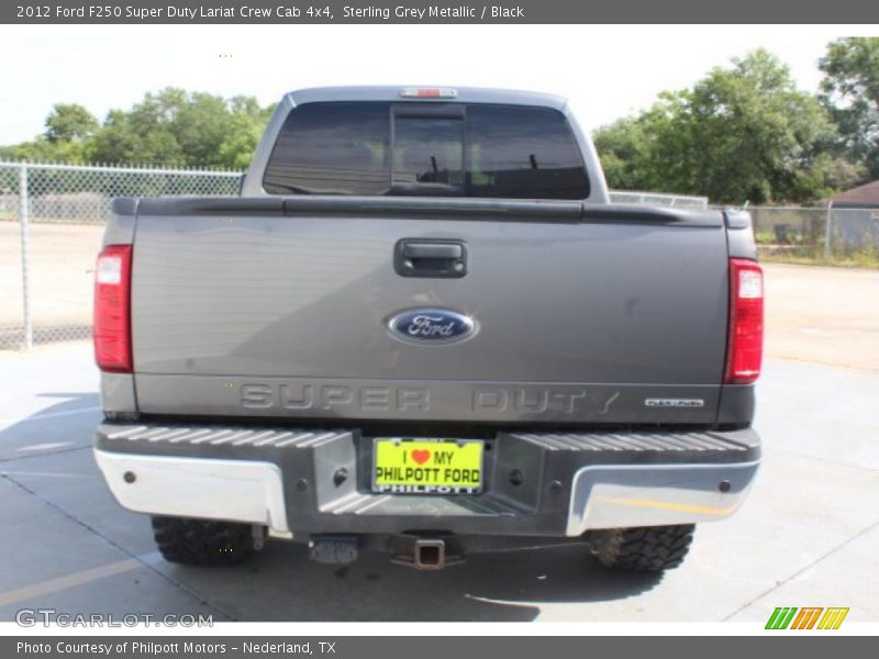 Sterling Grey Metallic / Black 2012 Ford F250 Super Duty Lariat Crew Cab 4x4