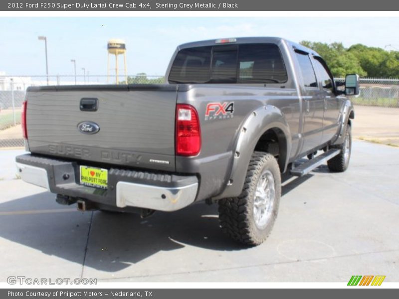 Sterling Grey Metallic / Black 2012 Ford F250 Super Duty Lariat Crew Cab 4x4