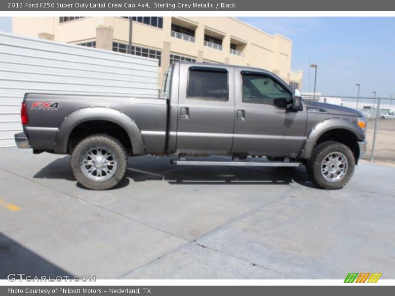 Sterling Grey Metallic / Black 2012 Ford F250 Super Duty Lariat Crew Cab 4x4
