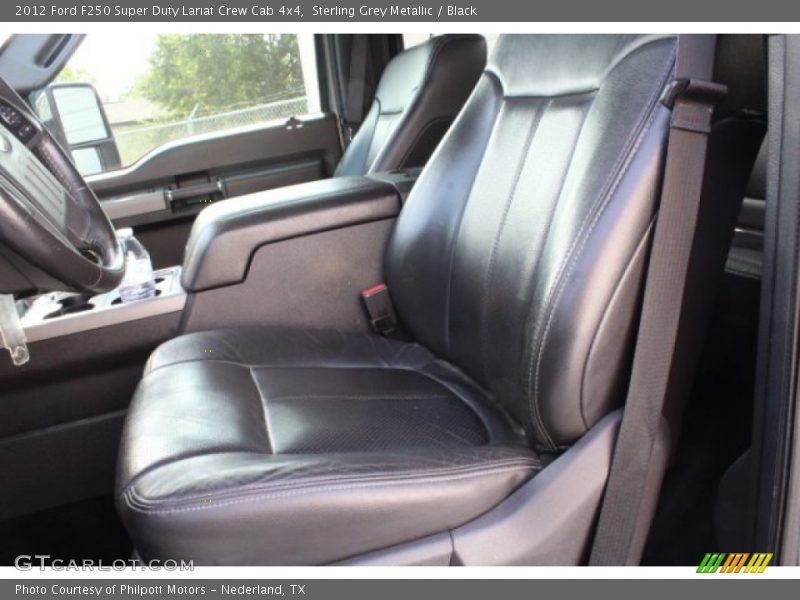 Sterling Grey Metallic / Black 2012 Ford F250 Super Duty Lariat Crew Cab 4x4